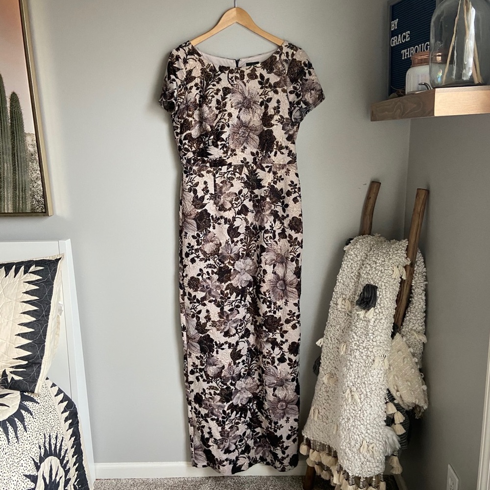 Adrianna Papell Floral Gown